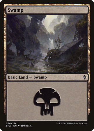 Swamp (264) [Battle for Zendikar] | Enigma On Main