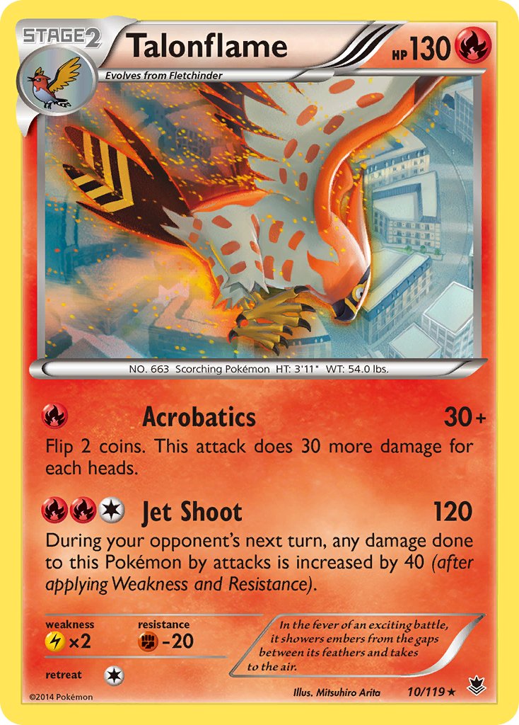 Talonflame (10/119) (Theme Deck Exclusive) [XY: Phantom Forces] | Enigma On Main