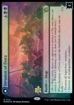 Invasion of Fiora // Marchesa, Resolute Monarch [March of the Machine Prerelease Promos] | Enigma On Main