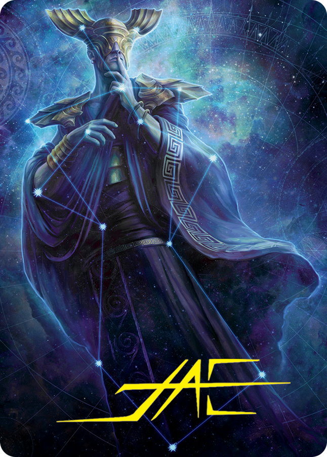 Atris, Oracle of Half-Truths Art Card (Gold-Stamped Signature) [March of the Machine Art Series] | Enigma On Main