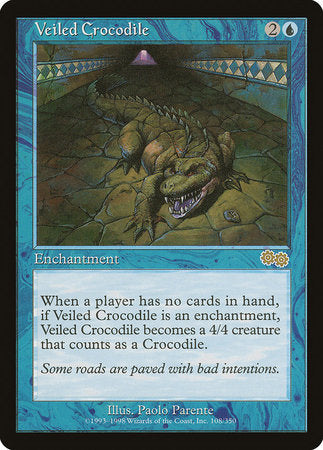 Veiled Crocodile [Urza's Saga] | Enigma On Main