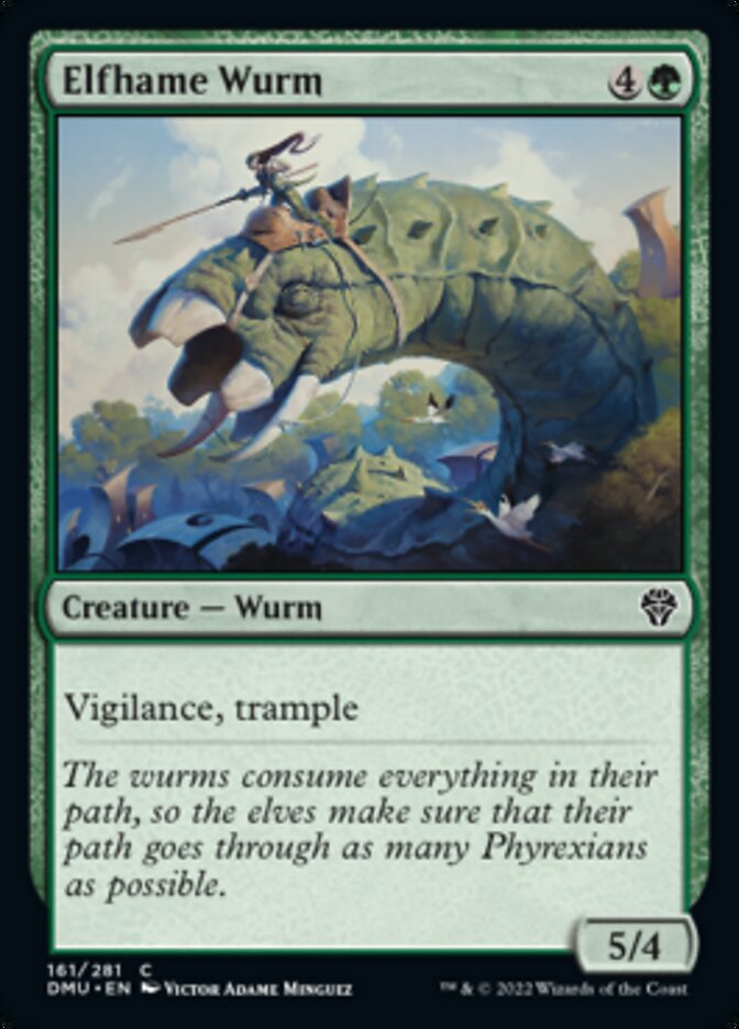 Elfhame Wurm [Dominaria United] | Enigma On Main