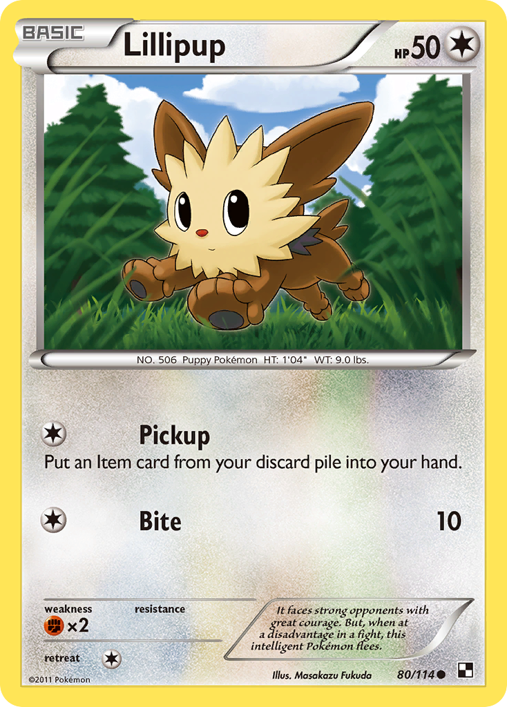 Lillipup (80/114) [Black & White: Base Set] | Enigma On Main