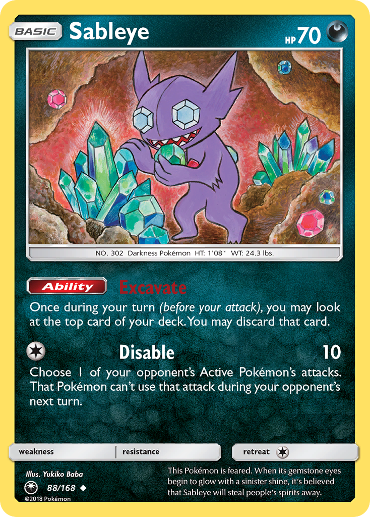 Sableye (88/168) [Sun & Moon: Celestial Storm] | Enigma On Main