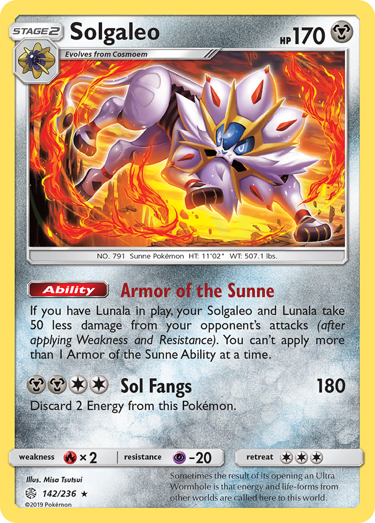 Solgaleo (142/236) [Sun & Moon: Cosmic Eclipse] | Enigma On Main