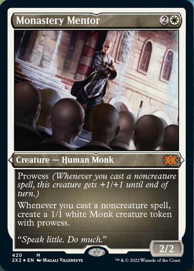 Monastery Mentor (Foil Etched) [Double Masters 2022] | Enigma On Main