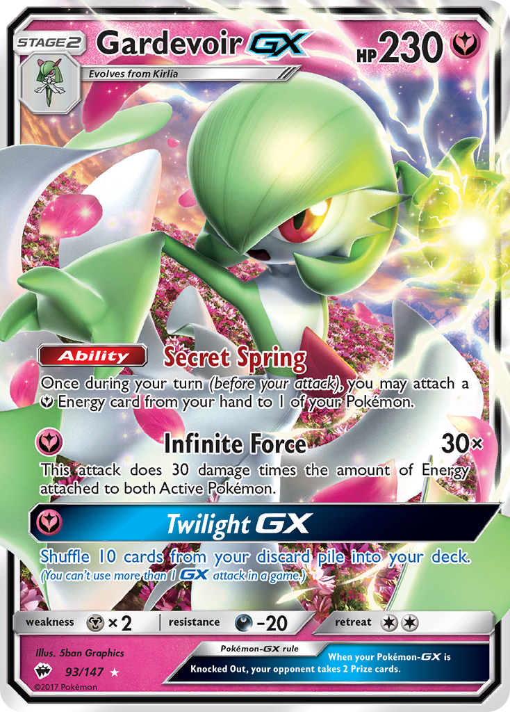 Gardevoir GX (93/147) [Sun & Moon: Burning Shadows] | Enigma On Main