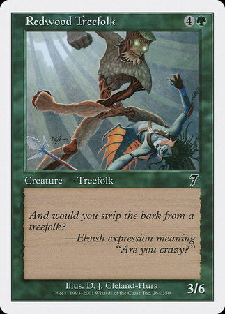 Redwood Treefolk [Seventh Edition] | Enigma On Main