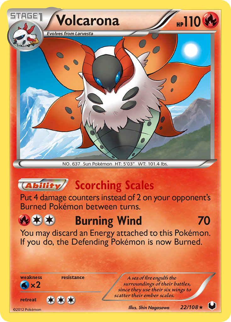 Volcarona (22/108) [Black & White: Dark Explorers] | Enigma On Main