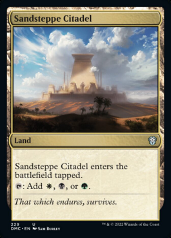 Sandsteppe Citadel [Dominaria United Commander] | Enigma On Main