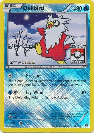 Delibird (38/149) (League Promo 2nd Place) [Black & White: Boundaries Crossed] | Enigma On Main