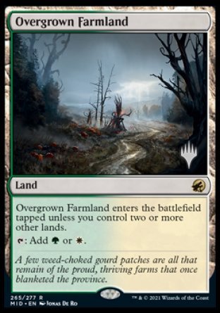 Overgrown Farmland (Promo Pack) [Innistrad: Midnight Hunt Promos] | Enigma On Main