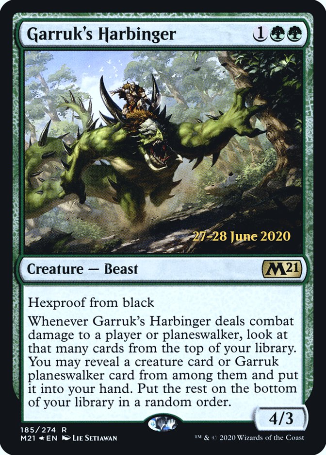 Garruk's Harbinger  [Core Set 2021 Prerelease Promos] | Enigma On Main