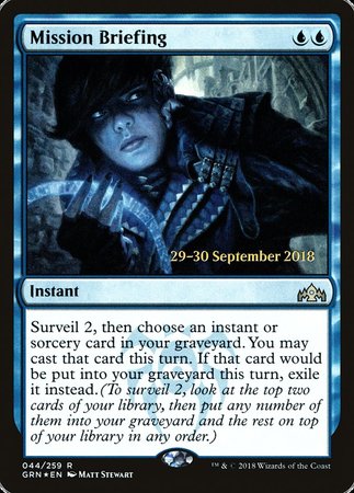 Mission Briefing [Guilds of Ravnica Promos] | Enigma On Main