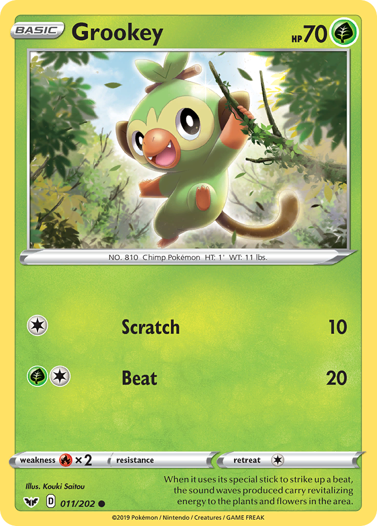 Grookey (011/202) [Sword & Shield: Base Set] | Enigma On Main