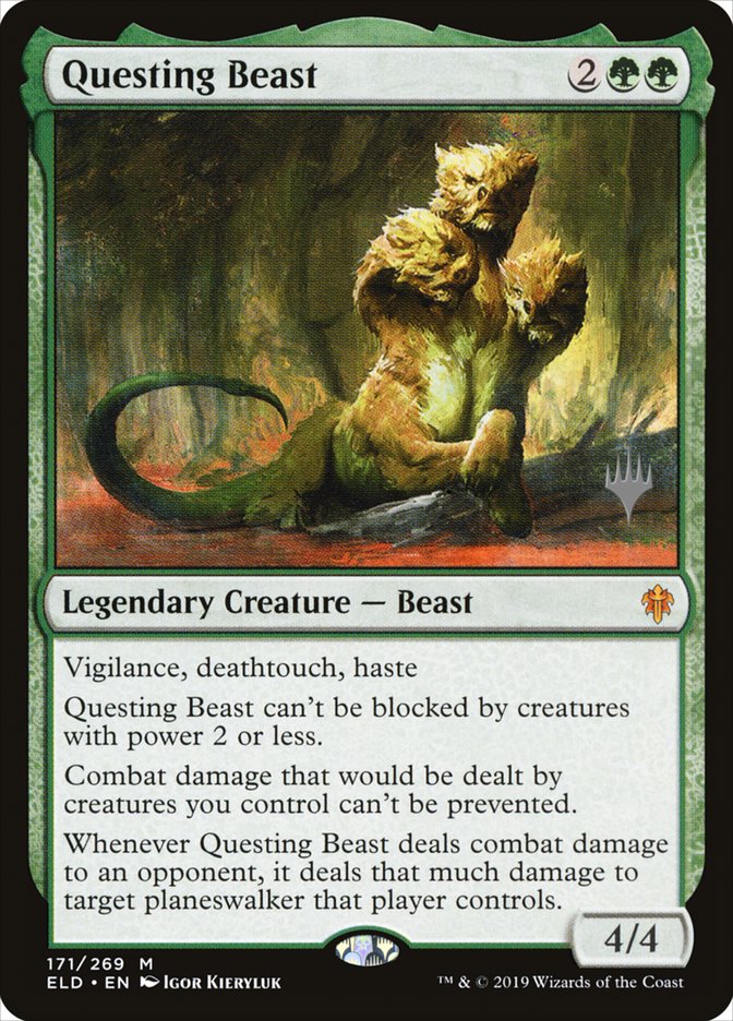 Questing Beast (Promo Pack) [Throne of Eldraine Promos] | Enigma On Main