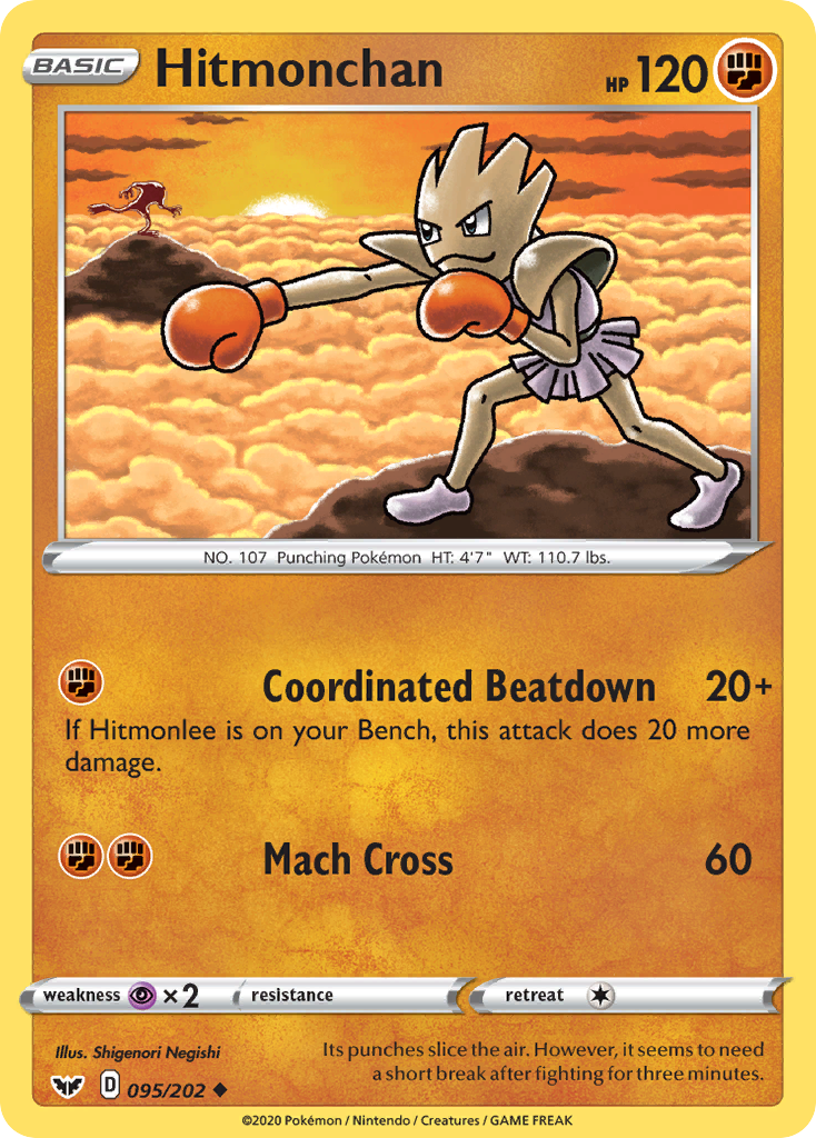 Hitmonchan (095/202) [Sword & Shield: Base Set] | Enigma On Main