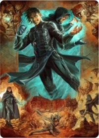 Jace, Mirror Mage 2 Art Card [Zendikar Rising Art Series] | Enigma On Main