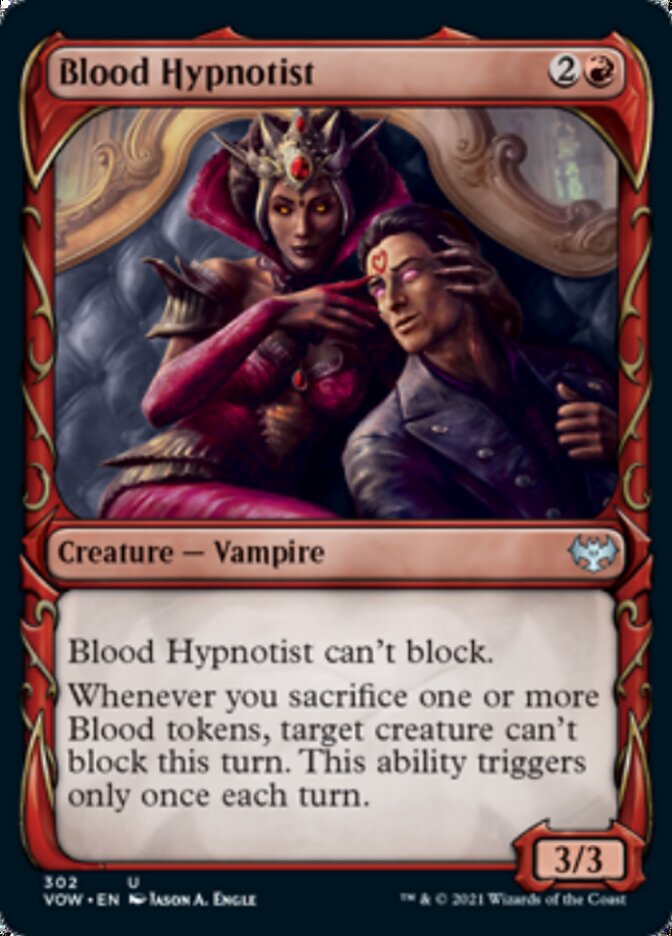Blood Hypnotist (Showcase Fang Frame) [Innistrad: Crimson Vow] | Enigma On Main