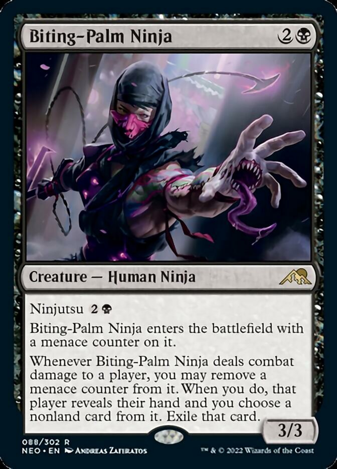 Biting-Palm Ninja [Kamigawa: Neon Dynasty] | Enigma On Main