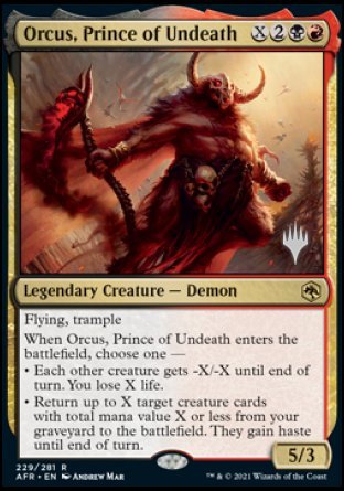 Orcus, Prince of Undeath (Promo Pack) [Dungeons & Dragons: Adventures in the Forgotten Realms Promos] | Enigma On Main