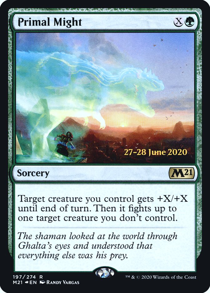 Primal Might  [Core Set 2021 Prerelease Promos] | Enigma On Main