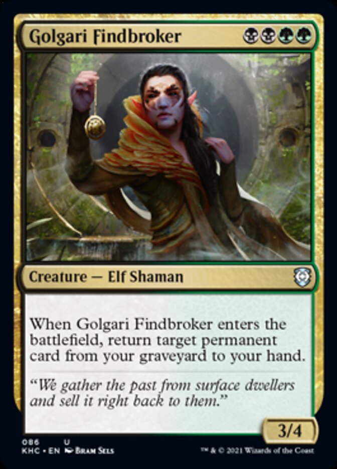 Golgari Findbroker [Kaldheim Commander] | Enigma On Main