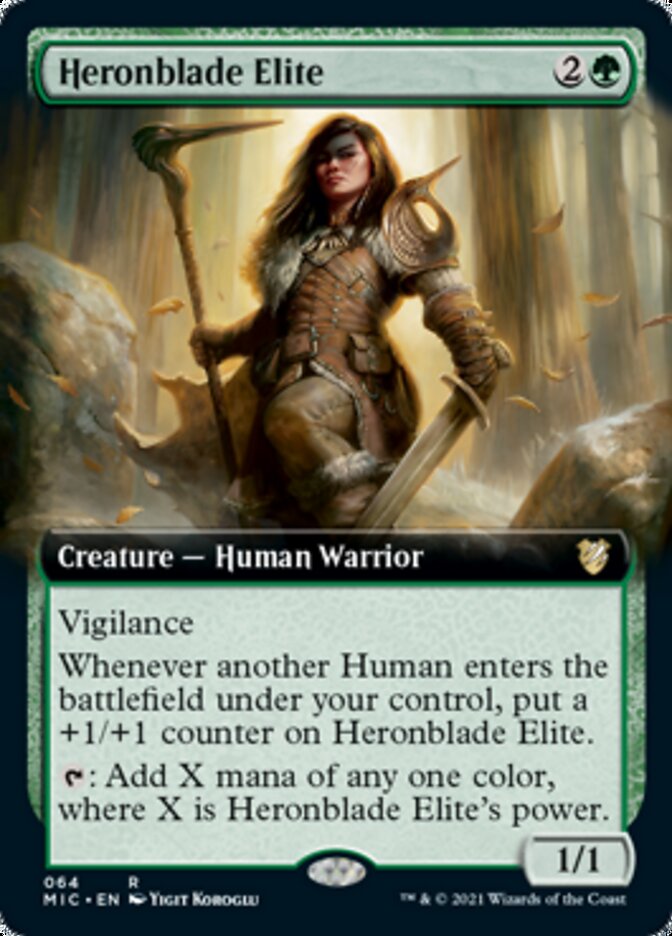 Heronblade Elite (Extended) [Innistrad: Midnight Hunt Commander] | Enigma On Main