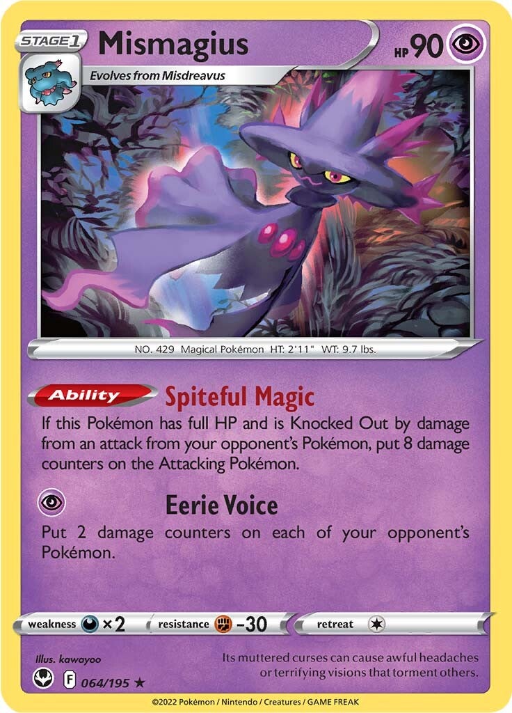 Mismagius (064/195) [Sword & Shield: Silver Tempest] | Enigma On Main