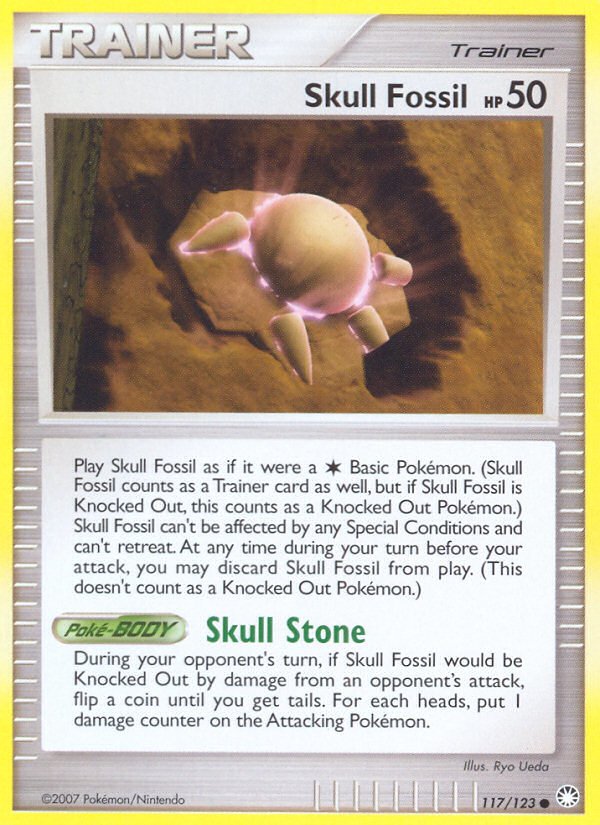 Skull Fossil (117/123) [Diamond & Pearl: Mysterious Treasures] | Enigma On Main