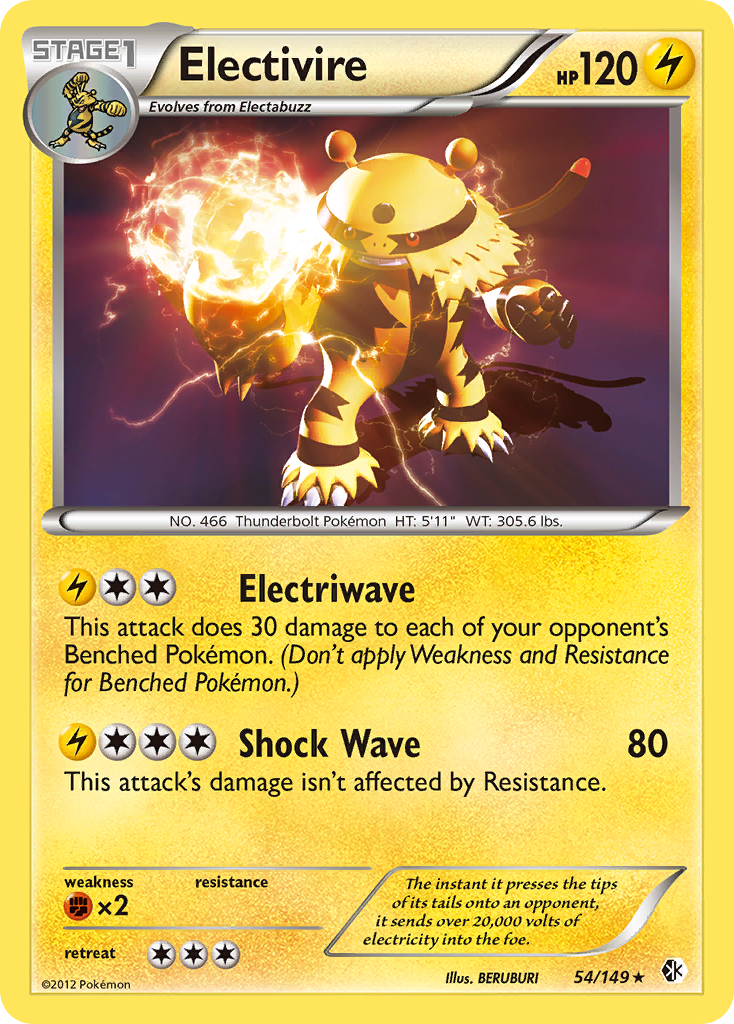 Electivire (54/149) [Black & White: Boundaries Crossed] | Enigma On Main