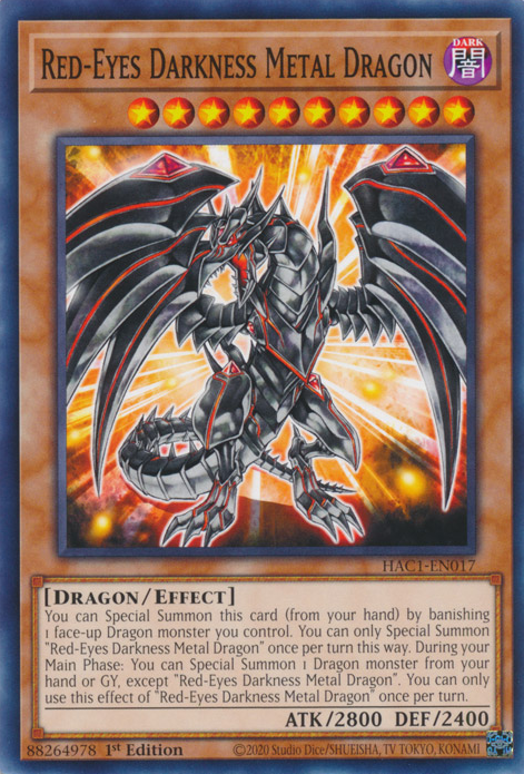 Red-Eyes Darkness Metal Dragon [HAC1-EN017] Common | Enigma On Main