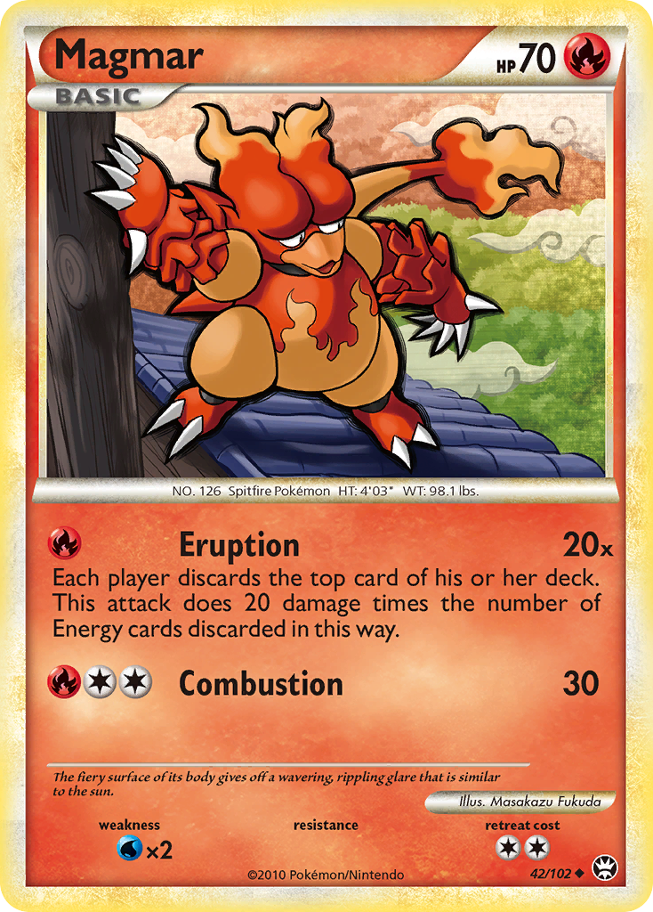 Magmar (42/102) [HeartGold & SoulSilver: Triumphant] | Enigma On Main