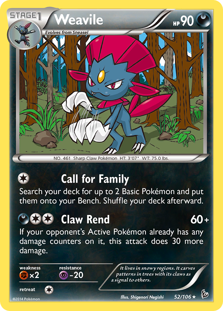 Weavile (52/106) [XY: Flashfire] | Enigma On Main