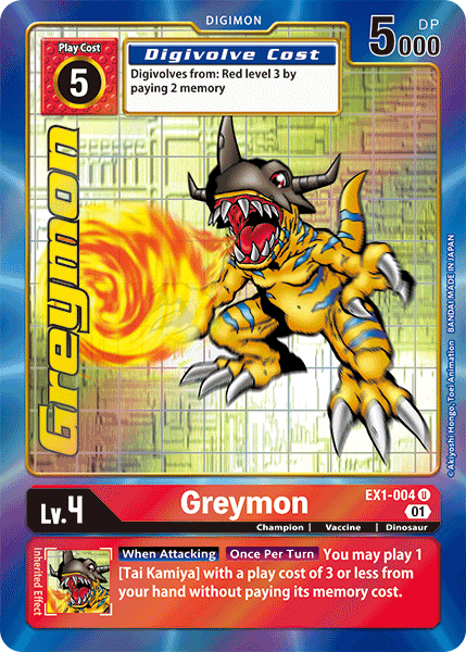 Greymon [EX1-004] (Alternate Art) [Classic Collection] | Enigma On Main