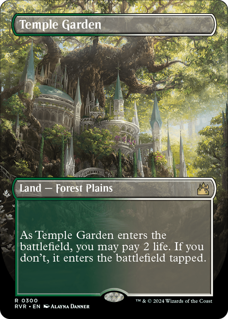 Temple Garden (Borderless) [Ravnica Remastered] | Enigma On Main