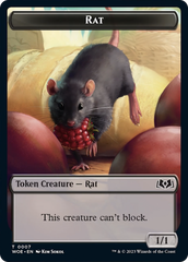 Rat // Food (0011) Double-Sided Token [Wilds of Eldraine Tokens] | Enigma On Main