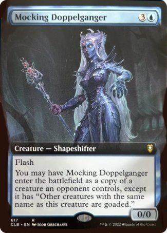 Mocking Doppelganger (Extended Art) [Commander Legends: Battle for Baldur's Gate] | Enigma On Main