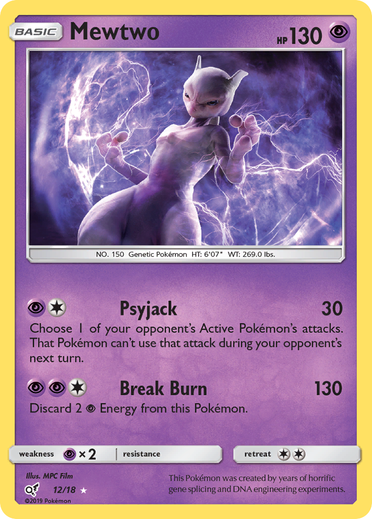 Mewtwo (12/18) [Sun & Moon: Detective Pikachu] | Enigma On Main