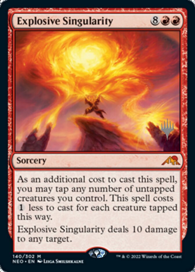 Explosive Singularity (Promo Pack) [Kamigawa: Neon Dynasty Promos] | Enigma On Main