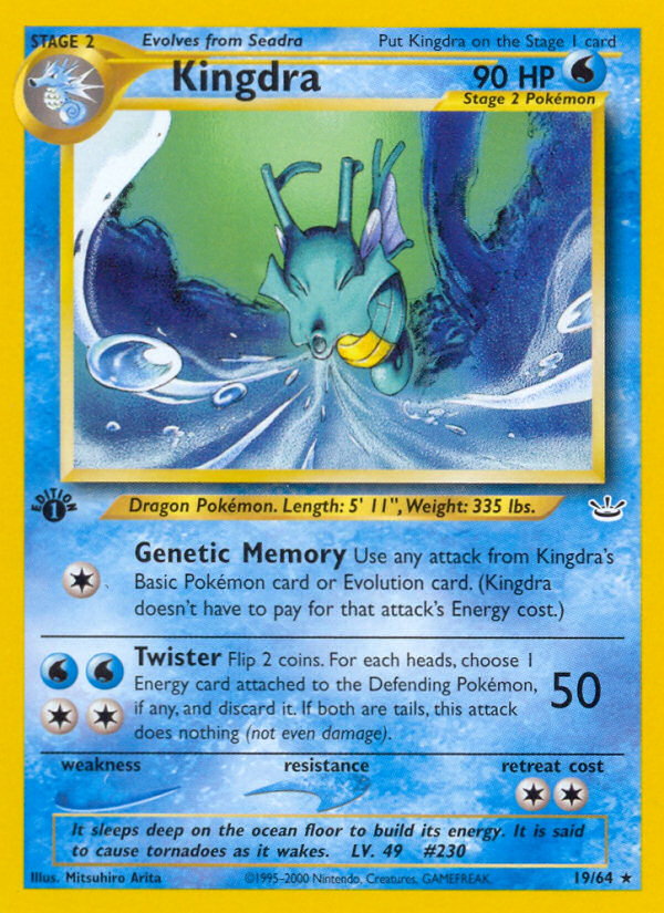 Kingdra (19/64) [Neo Revelation 1st Edition] | Enigma On Main