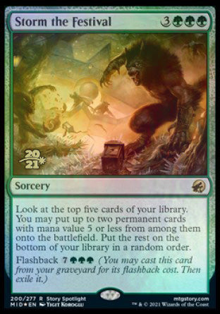 Storm the Festival [Innistrad: Midnight Hunt Prerelease Promos] | Enigma On Main