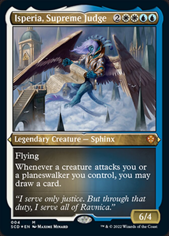 Isperia, Supreme Judge (Foil Etched) [Starter Commander Decks] | Enigma On Main