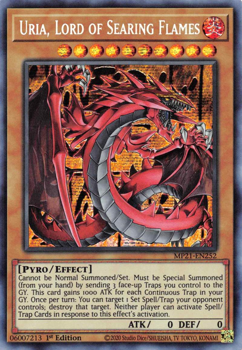 Uria, Lord of Searing Flames [MP21-EN252] Prismatic Secret Rare | Enigma On Main