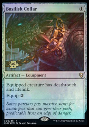 Basilisk Collar [Commander Legends: Battle for Baldur's Gate Prerelease Promos] | Enigma On Main