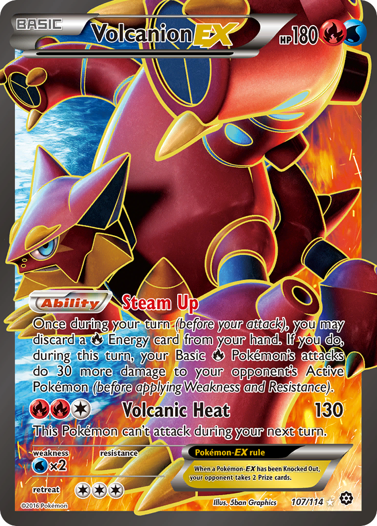 Volcanion EX (107/114) [XY: Steam Siege] | Enigma On Main