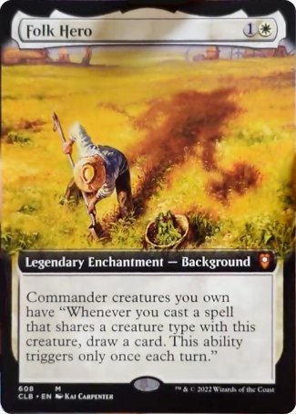 Folk Hero (Extended Art) [Commander Legends: Battle for Baldur's Gate] | Enigma On Main