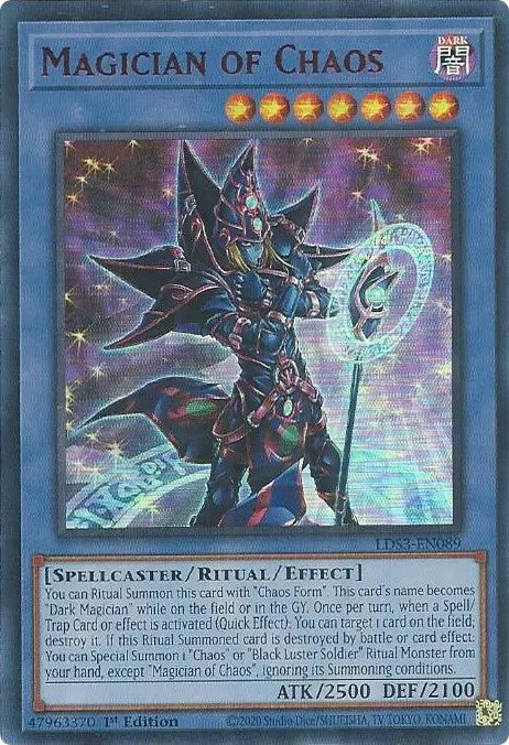 Magician of Chaos (Red) [LDS3-EN089] Ultra Rare | Enigma On Main