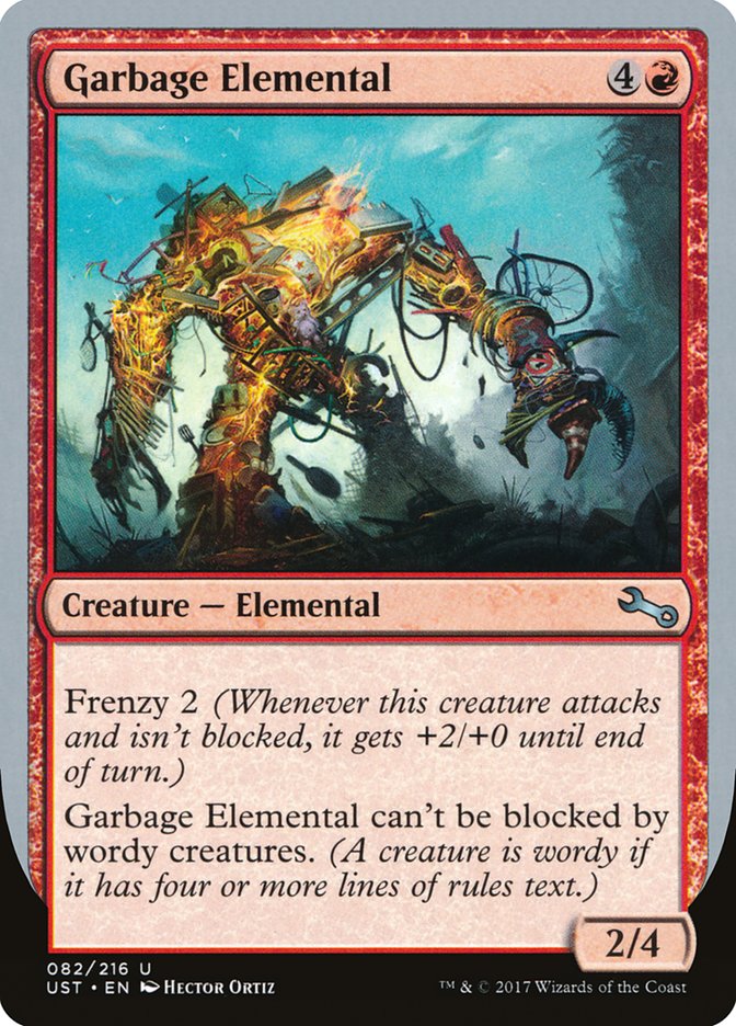 Garbage Elemental (2/4 Creature) [Unstable] | Enigma On Main