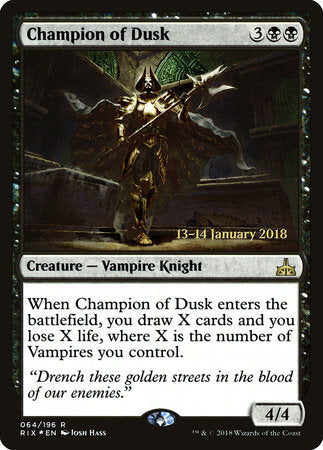 Champion of Dusk [Rivals of Ixalan Promos] | Enigma On Main